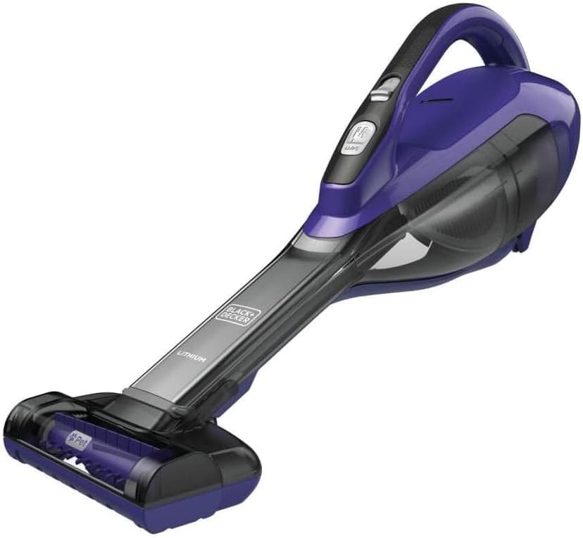 BLACK+DECKER dustbuster furbuster AdvancedClean Cordless Pet Handheld Vacuum, Home and Car Vacuum (HLVA325JP07)