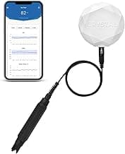Crystal Smart Water Monitor for Salt Water Pools & Hot Tubs - 24/7 Continuous Digital Water Testing with App Notifications & Customized Chemical Dosing (New Model)