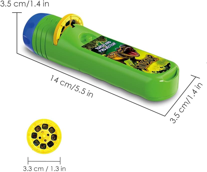 Pup Go Dinosaur Toys for Kids 3-7, Dinosaur Flashlight Focusable Projector Light with 24 Realistic Dino Images, Kids Night Light, Best Gift Cool Dinosaurs Toys for 3 4 5 6 7 Year Old Boys Girls