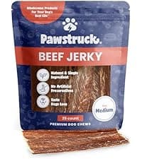 Pawstruck 2-in-1 Collagen Wrapped Jerky Natural Treats for Dogs - 5 Rings - Limited Ingredient Grain Free for Small, Medium, and Large Dogs