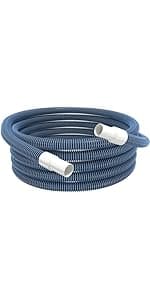 Pool Vacuum Hose With Swivel Cuff 1-1/2" Diameter 18FT Flexible Heavy Duty Pool Vacuum Cleaning Hose Perfect for Above&In Ground Swimming Pool