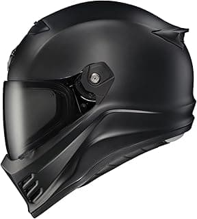 ScorpionEXO Covert FX Full Face Adult Motorcycle Helmet Street Fighter Style - Bluetooth Ready Speaker Pockets DOT ECE Solid (Matte Black - Medium)