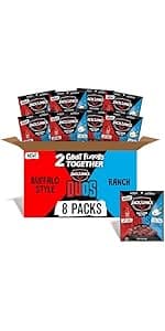 Jack Link’s DUOs Gift Box – Includes Beef Jerky, Chicken & Tender Bites, & Sticks, Great Protein Gifts for Dad, Men or Meat Lovers, Ideal for Holidays & More – 11-Piece Beast Snack Variety Pack