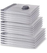 VMstr 12 Pack Travel Vacuum Storage Bags with USB Electric Pump, Compression Bags for Travel, Space Saver for Clothes and Clothing