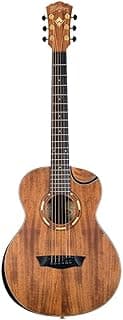 Washburn Comfort G-Mini 55 Koa Travel Size Acoustic Guitar, Natural