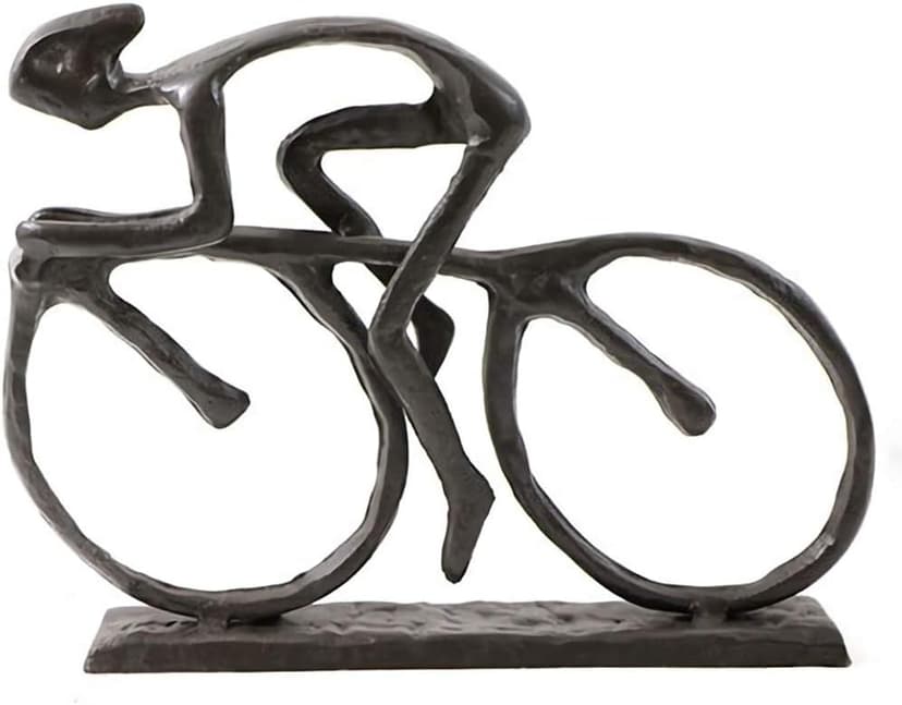 Cast Iron Art Sculpture Home Decoration Statue for The Bicycle Enthusiast Metal Figurine Art Home Décor for Runner Sportsman Cyclist Bicycle Enthusiast (4# Cyclist) B07QDYFNB8