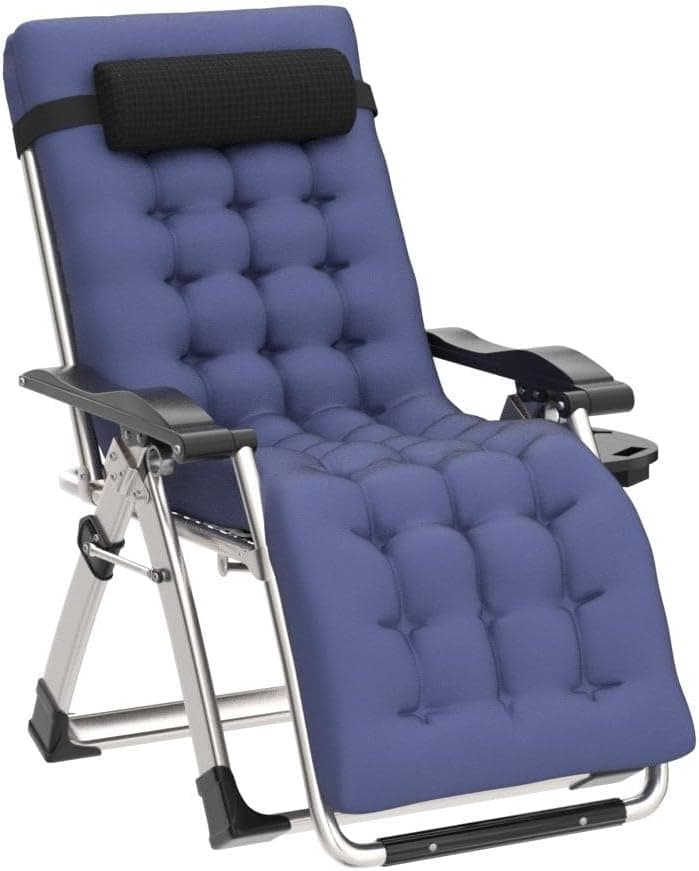 Slsy Zero Gravity Chair, Reclining Lounge Chair with Removable Cushion & Tray for Indoor and Outdoor, Patio Recliner Folding Reclining Chair
