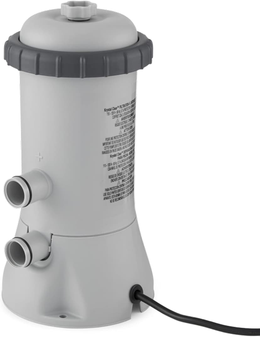 Intex 1000 GPH Easy Set Pool Filter Pump System with GFCI for Above Ground Swimming Pools with Type A & C Filter Cartridge Replacements, (6 Pack)