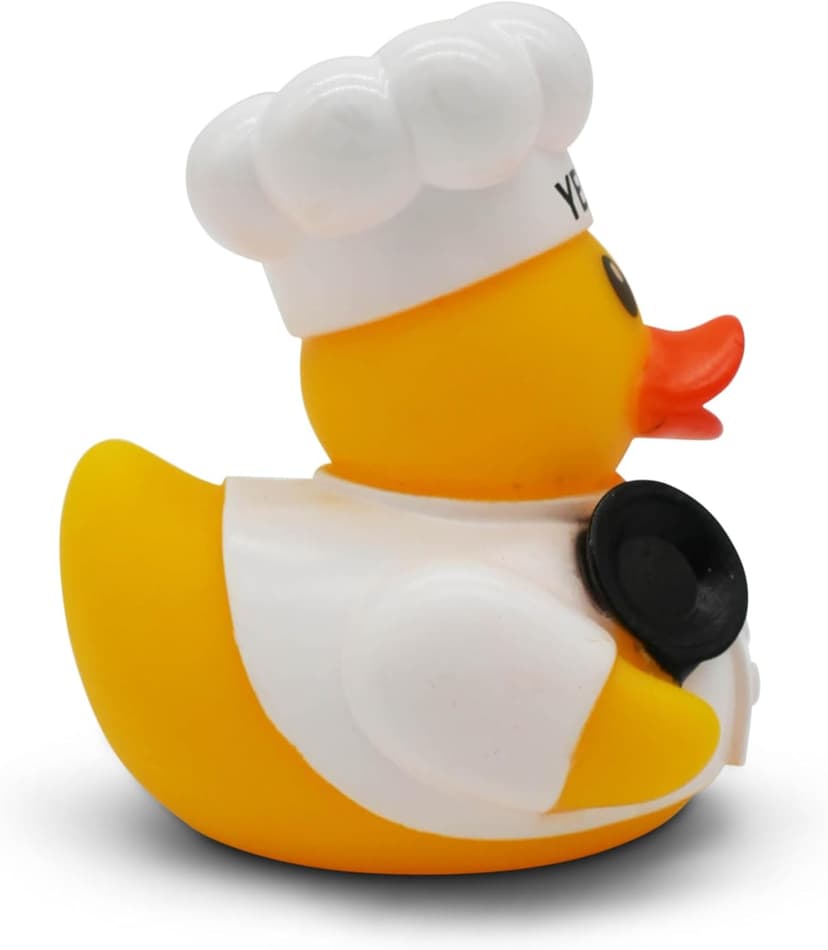 Funny Rubber Duck – Hilarious Decorative Duck for Bathroom, Jeep, Desk, or Gag Gift – Quirky Collectible with Sarcastic Quote – Great Gift for Adults, Coworkers, or Friends-Chef B0FHHWFBFC