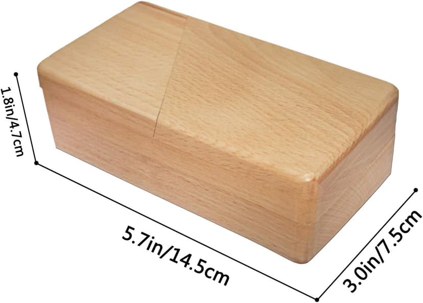 DC-BEAUTIFUL Impossible Puzzle Box 3D Brain Teaser Toy, Original Color Surprise Wooden Magic Box Gift Secret Box for Party Favor Birthday
