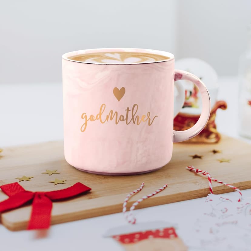 YHRJWN Godmother Proposal Gift, Will You Be My Godmother, Quieres Ser Mi Madrina, Christmas Mothers Day Birthday God Mother Gifts for Women from Godchild, Aunt Gifts, 12 Oz