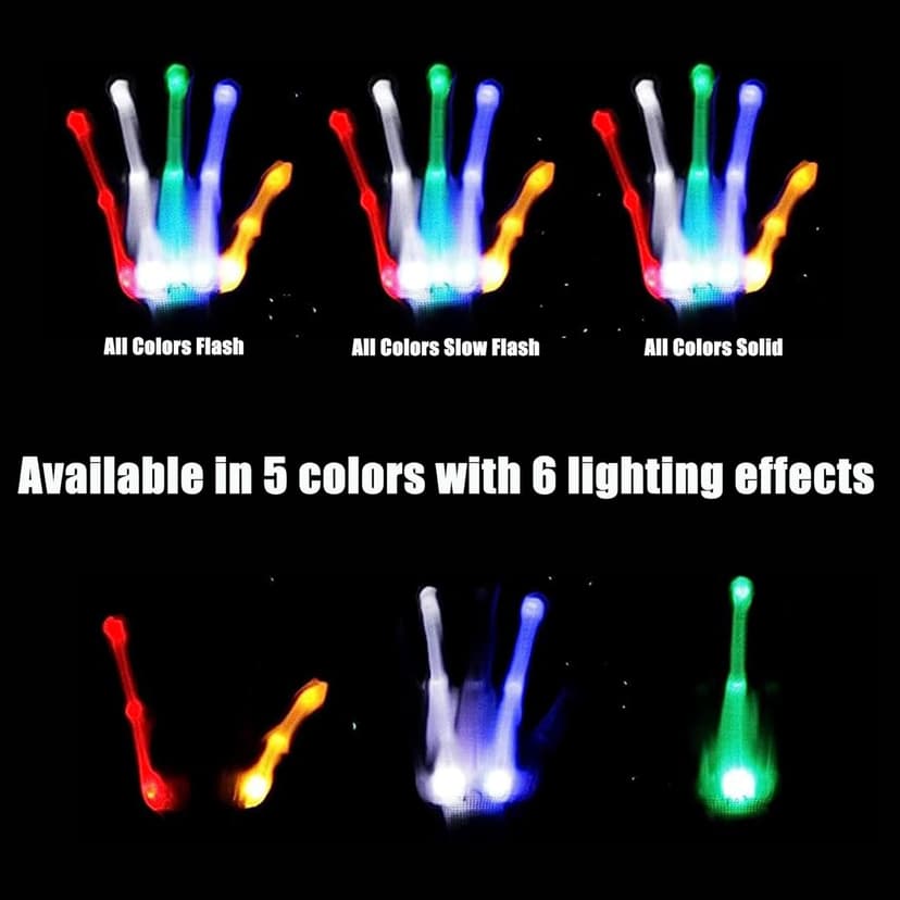 Toys for Ages 8-13 LED Gloves Toys for Boys Age 8-10 Light Up Gloves, Light Up for Kids Birthday Easter Gift Cool Fun Toys for 8-13 Year Old