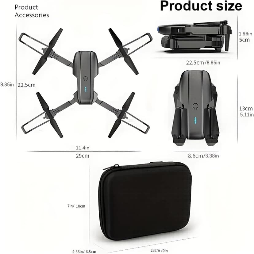E99 Drone With Camera, Foldable RC Quadcopter Drone,Remote Control Drone Toys For Beginners Men's Gifts Indoor And Outdoor Affordable UAV Christmas Halloween Thanksgiving Gifts