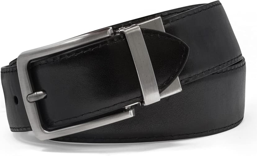 Steve Madden mens Reversible Men's Dress Casual Every Day Leather Belt