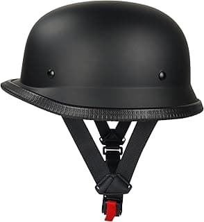 German Half Helmet,Adult Summer Handmade Personality Vintage Casco,Motorcycle Helmet Scooter Cool Helmet for Men and Women