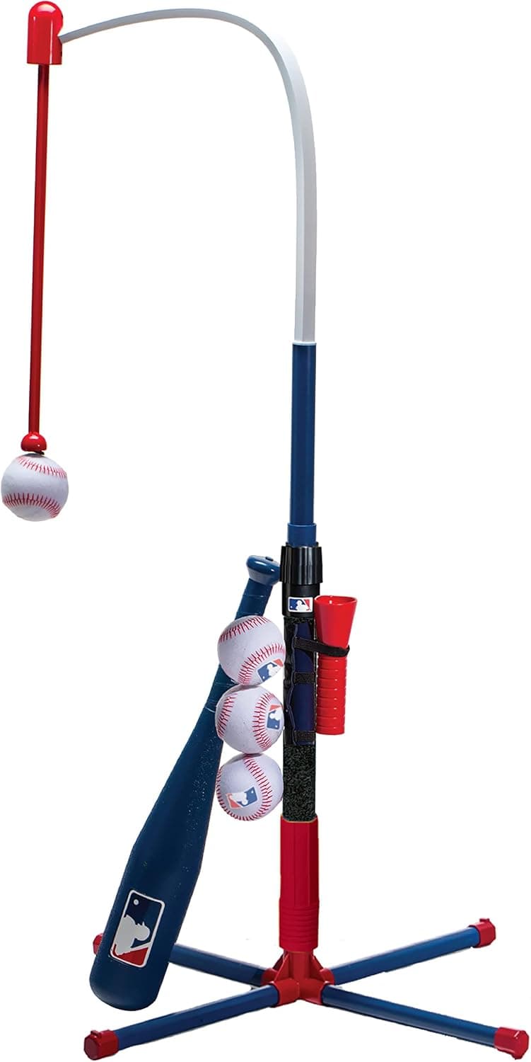 Franklin Sports Grow-with-Me Kids Baseball Batting Tee + Stand Set for Youth + Toddlers - Youth Baseball, Softball + Teeball Hitting Tee Set for Boys + Girls B07HJSHT8P