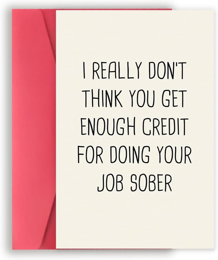 Funny Boss Day Card Gift, Best Retirement Card Gifts for Woman Men, Just Because Card for Him Her, Heartfelt Thank You Card for Coworker Work Friend Leader