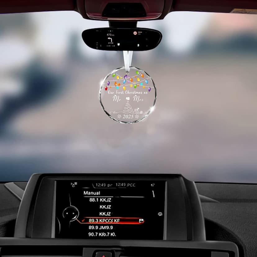 Christmas Ornaments 2025,Our First Christmas Married Ornaments Wedding Gifts for Couples 1st Xmas Married Ornament 2025 Mr and Mrs Bridal Shower Bachelorette Gifts for Bride to be Newlyweds Her Women