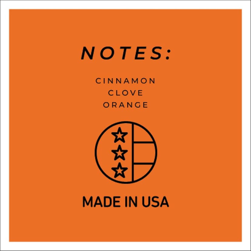 A Cheerful Giver — Orange Cinnamon Clove - 34oz Papa Scented Candle Jar with Lid - Keepers of the Light - 155 Hours of Burn Time, Gift for Women, Orange B005S4LKNO