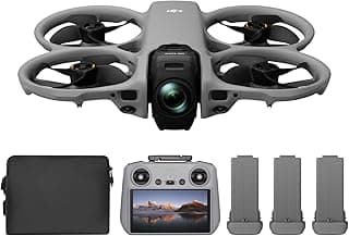 DJI Avata 360 Fly More Combo (RC 2), 360° Drone With 1-Inch 8K 360° Imaging for FPV & Aerial Filming, 360° Camera Drone With Propeller Guard. Includes RC 2 for Precise Control and Three Batteries