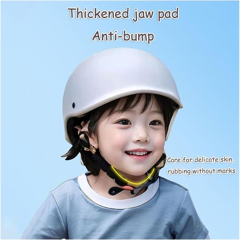 Retro Kids DOT Approved Motorcycle Beanie Helmet,2-8 Ages Low Profile Toddler Boys Girls Open Face Skull Cap ATV Half Helmet for Scooter Moped Dirt-Bike Go-Kart Bicycle