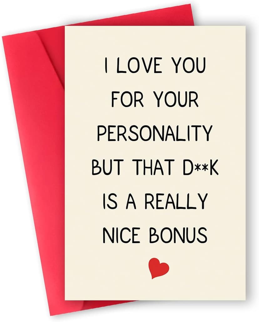 Mens Valentines Gifts, Funny Valentines Day Card for Him, Romantic Valentine's Day Card Gifts for Boyfriend Fiance, Special Anniversary Card Gifts for Men, Birthday Gifts for Husband