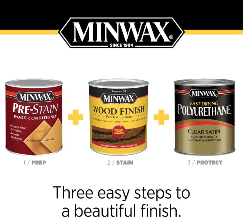 Minwax 222404444 Wood Finish, Special Walnut Stain, Half Pint
