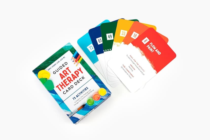 Guided Art Therapy Card Deck: 75 Activities to Explore Your Feelings and Manage Your Emotional Well-Being