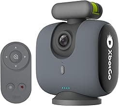 XbotGo Chameleon AI Auto Sports Action Camera - 4K 60FPS Soccer Camera and Basketball Tracking Camera for Team Sports, Live Streaming, No Subscription, Works with iOS & Android (Lava Graphite)