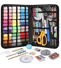 White Elephant Gifts for Women Mom Grandma Boy, Sewing Supplies, Needle and Thread Kit, Portable for Travel, Beginner (Black) Coquimbo Sewing Kit for Adults, Christmas Stocking Stuffers for Teen Girls B0BXKB7QF6