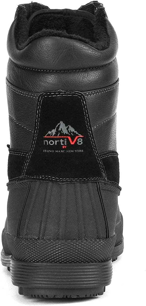 NORTIV 8 Men's Insulated Waterproof Winter Snow Boots Warm Outdoor Boots for Cold Weather
