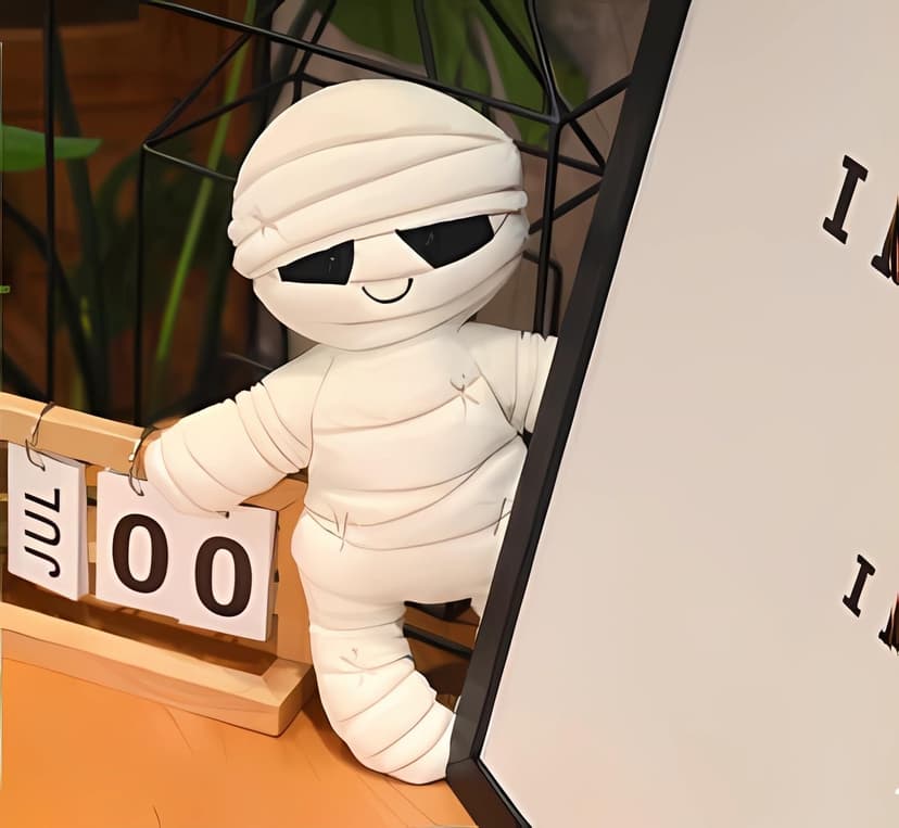 Halloween Plush Toy,13 inches Mummy Stuffed Animal Halloween Doll Easter Christmas Birthday Gifts for Girls Boys