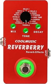 Coolmusic Multi Effects Pedal Digital Guitar Pedal with 16 Effects True Bypass