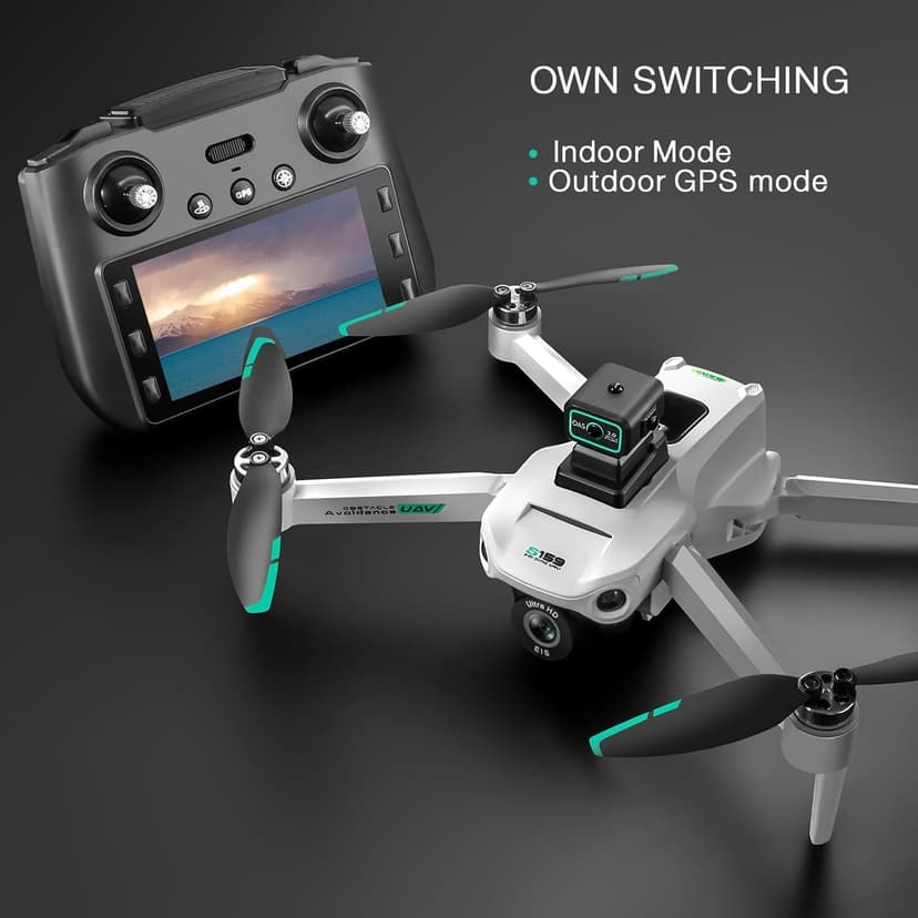 4K GPS Drone with Camera for Adults - 5G Remote Controller with 5.9 Inch Screen,Under 249g,Obstacle Avoidance, 60 Min Flight, Foldable Drone for Adults Beginners.(white)