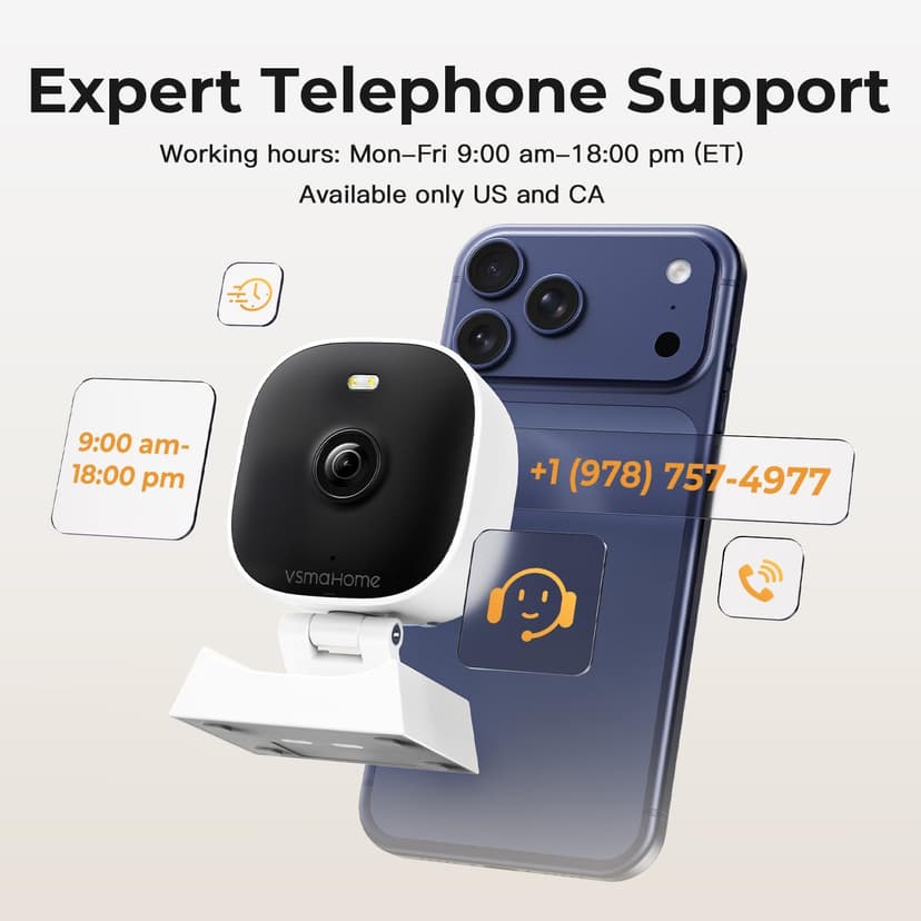 2K Cameras for Home Security,Indoor/Outdoor for Baby/Elder/Pet Monitoring with Phone app,Wired Plug&Play,Color Night Vision,2-Way Audio & 24/7 Recording,Support 128G Card ( Not Included),2-Pack
