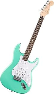Fender Squier Debut Series Stratocaster HSS Electric Guitar, Beginner Guitar, 2-Year Warranty, Includes Free Lessons, Sea Foam Green with Satin Urethane Finish