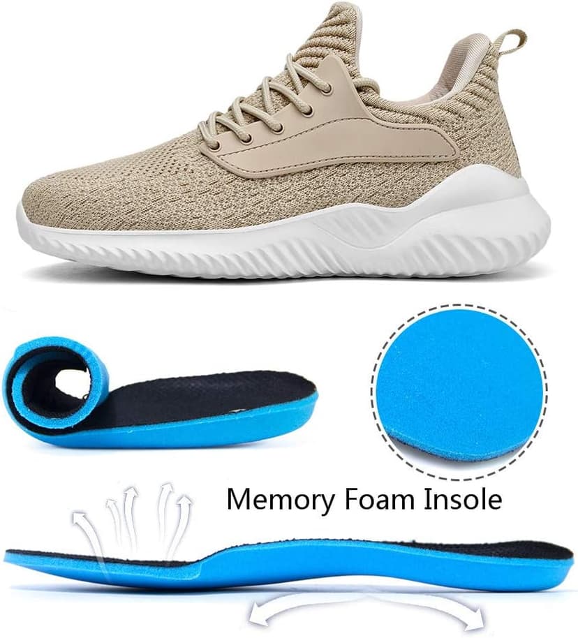 Akk Womens Walking Shoes - Slip On Tennis Running Shoes Memory Foam Lightweight Work Sneakers for Indoor Outdoor Gym