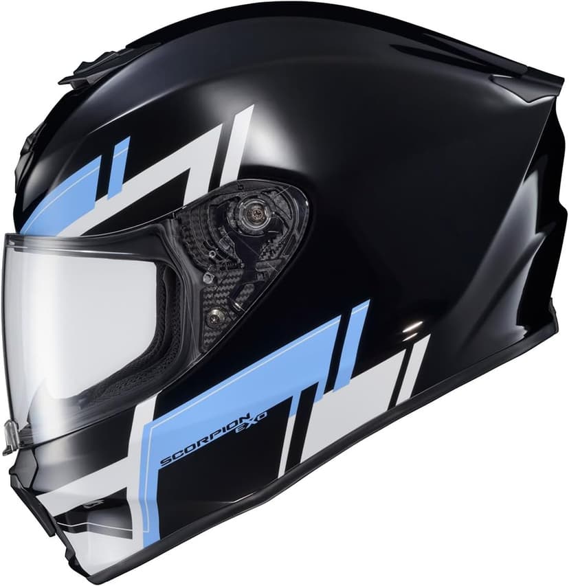 ScorpionEXO R420 Full Face Polycarbonate Street Motorcycle Helmet Comm Ready Speaker Pockets DOT Snell Approved Adult