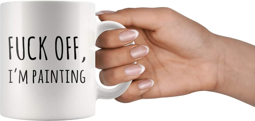 Painter Gifts Artist Mom Dad Boyfriend Girlfriend Husband Wife Appreciation Art Teacher Artwork Lover Novelty Drinkware Panvola F Off I'm Painting Artist Gift Ceramic Mug 11oz B084JVKZ1D