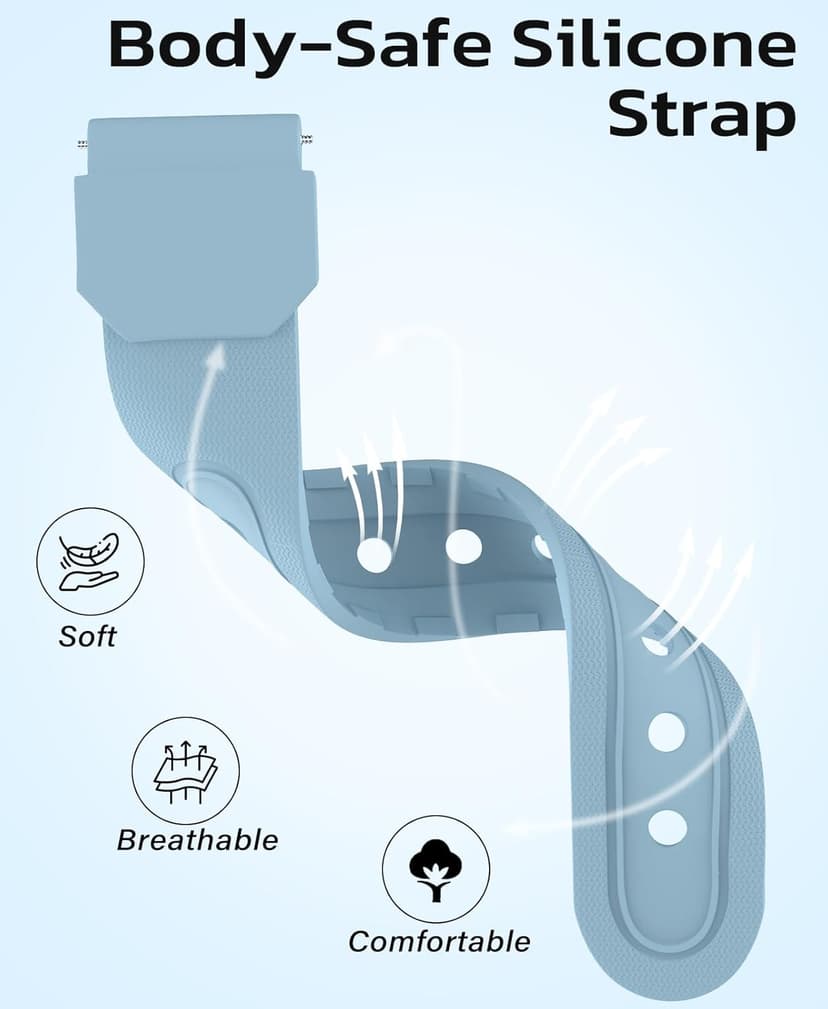 SOCICO Watch for Men Women Big Face Classic Analog Quartz Sports Backlight Unisex Waterproof Nurse Watch for Medical Army Military Time with Second Hand Easy to Read Casual Wristwatch