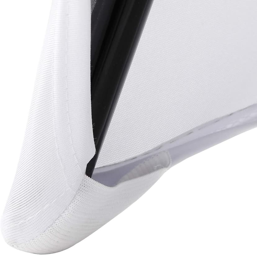 Peomeise Stretch Spandex Folding Chair Cover for Wedding Party Dining Banquet Event (White,12pcs)