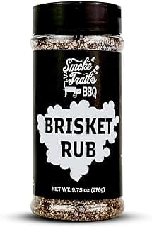 Smoke Trails BBQ BRISKET RUB | BBQ Rub for Texas Brisket by Steve Gow | Great on Brisket, Beef Short Ribs, Steaks, and more
