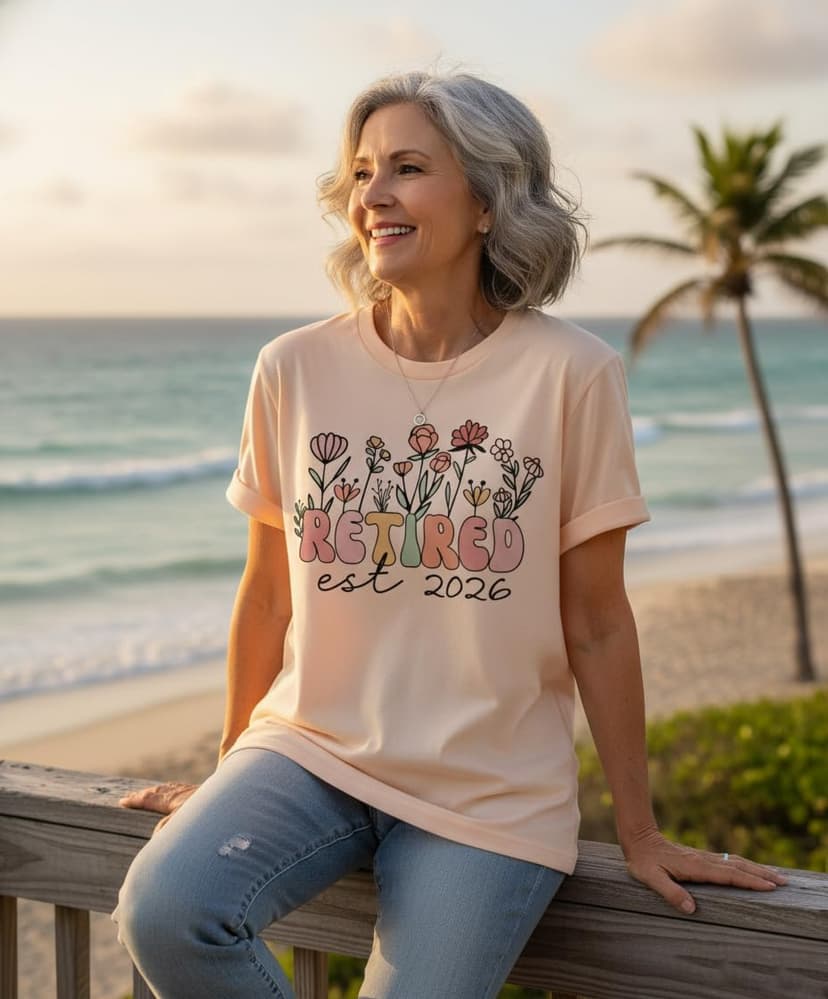2026 Retirement Shirts Gift for Women Retired Gifts for Wife, Mom, Coworker, Boss Ideas Tops Tees