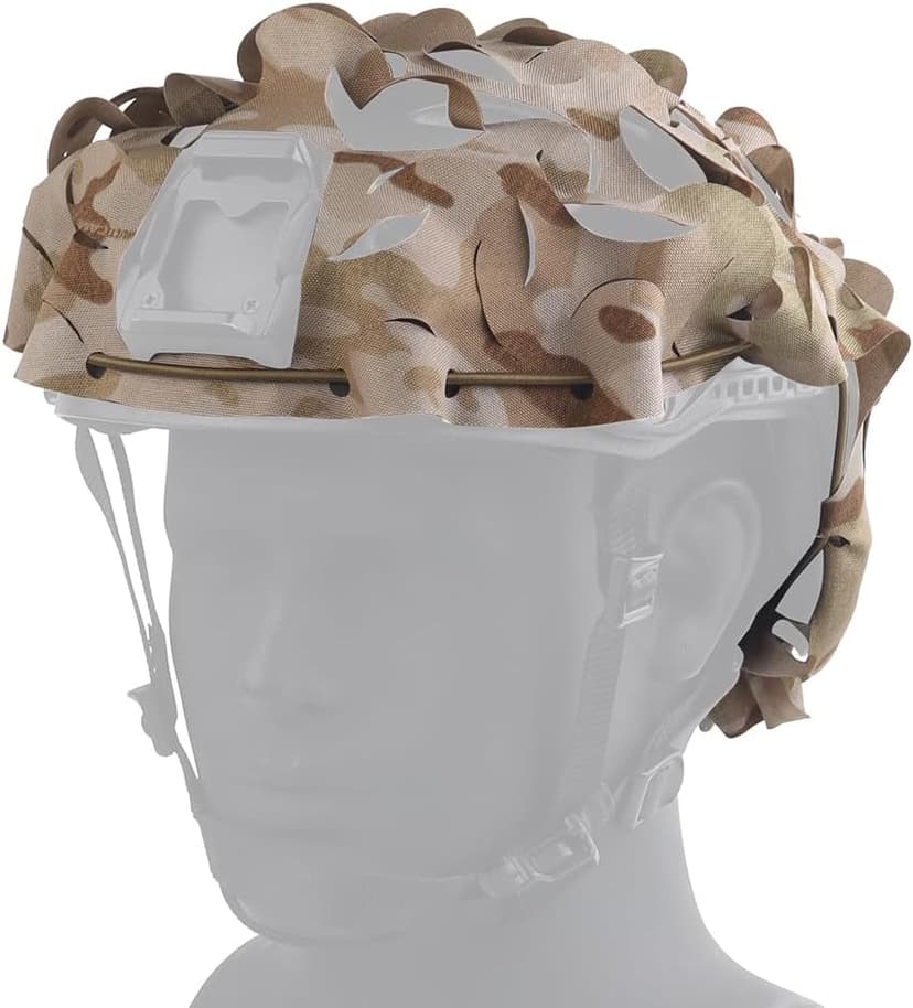 Tactical Fast Helmet PJ BJ MH Breathable Mesh Camo Tactical Helmet CoverTactical Gear Fast Helmet Cover in Size M/L