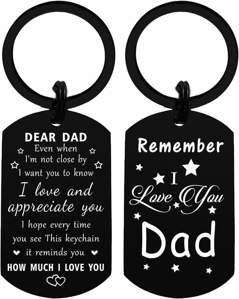 Resdink Dad Gifts from Daughter Son- Remember I Love You Dad Birthday Christmas Fathers Day Keychain