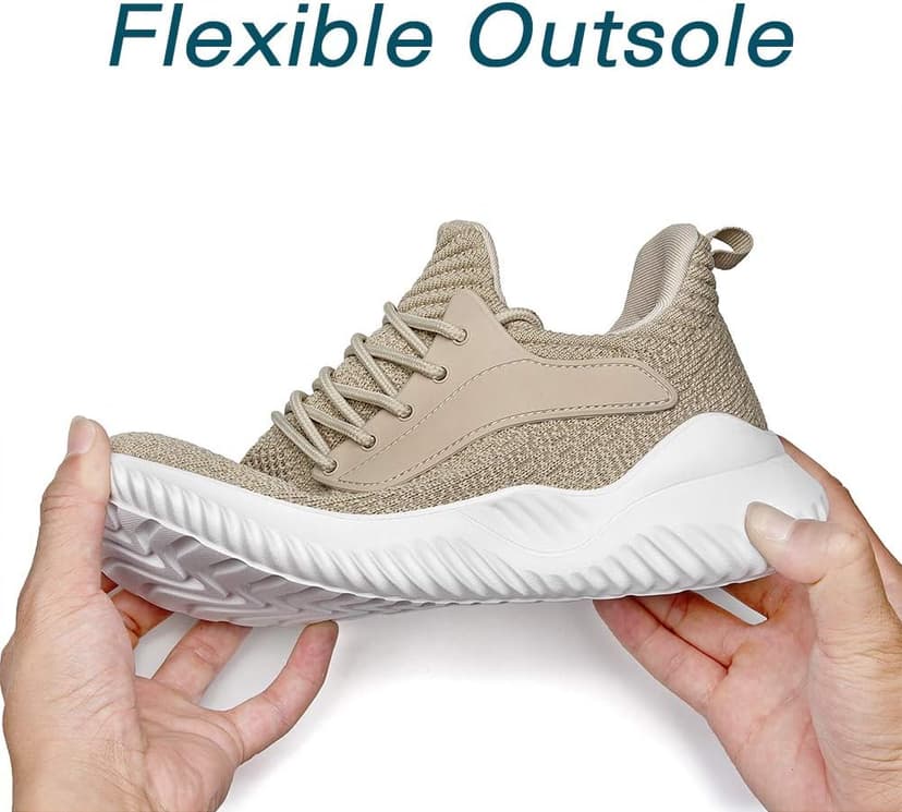 Akk Womens Walking Shoes - Slip On Tennis Running Shoes Memory Foam Lightweight Work Sneakers for Indoor Outdoor Gym