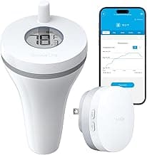 GoveeLife Smart Pool Thermometer Wireless App Easy Read, WiFi Digital Pool Thermometer Floating with IPX7 Waterproof, Notification Alert, Water Temperature Monitor for Hot Tub, Bath, Swimming, Pond