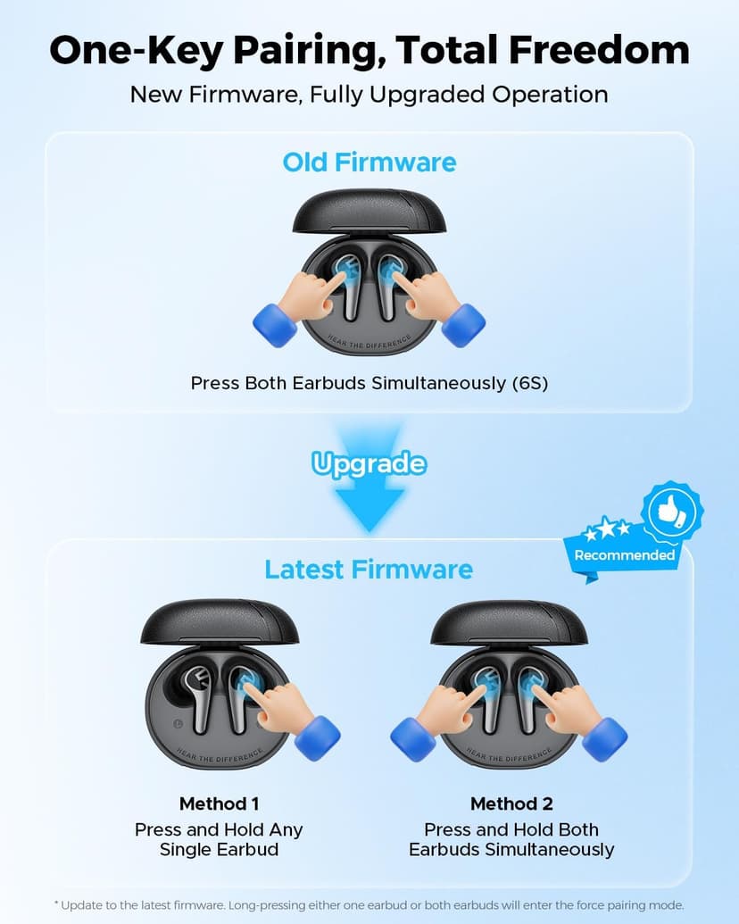 SOUNDPEATS C30 Hybrid ANC Earbuds with LDAC Hi-Res Audio, 52H Playtime -52dB Adaptive Noise Cancelling Wireless Earbuds, 6-Mic Clear Call, 12mm Driver, Bluetooth 6.0, Multi-Point, IP54 for Work/Travel