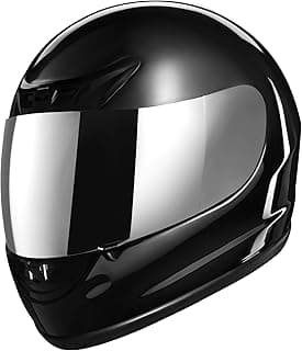 XFMT Full Face Motorcycle Helmet ATV Street Bike Motorbike Helmet DOT Approved with Anti-Fog Visor for Adult Men & Women