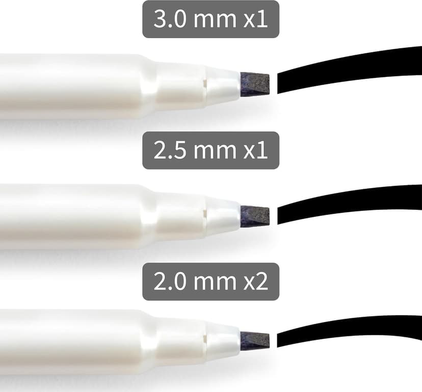 Speedball Elegant Writer Acid-Free Non-Toxic Water Based Calligraphy Marker, Chisel Tip, Assorted Size, Black, Set of 4